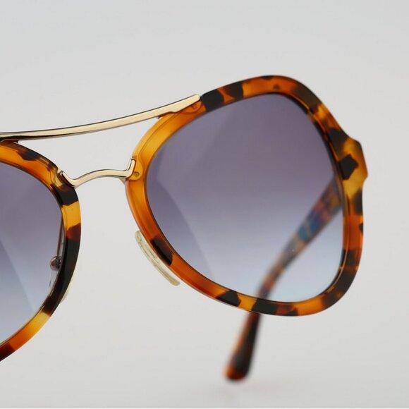 NWOT Prada Spotted Havana Tortoise Butterfly Blue Gradient Sunglasses main image 6